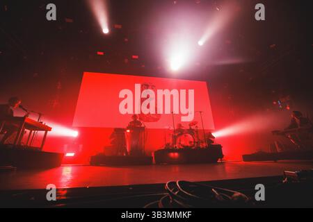 Tilburg, pays-Bas. 19 avril 2025. Le groupe irlandais ØXN donne un concert live lors du festival de metal néerlandais Roadburn Festival 2025 à Tilburg. Banque D'Images