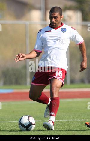 17 juillet 2010 : Hayden Mullins du Portsmouth FC en action lors du match amical entre Portsmouth FC et Ventura fusion à Oxnard College à Oxnard, Californie. Portsmouth FC a ensuite battu la fusion avec un score final de 2-1. (Crédit image : © Brandon Parry via ZUMA Wire) Banque D'Images