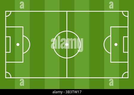 Fond de vecteur de terrain de football d'herbe verte Illustration de Vecteur