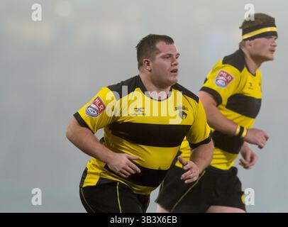 4 février 2018 - Sugar Land, Texas, États-Unis - Houston SaberCats prop Paul Mullen (3) lors du match de rugby de la Ligue majeure entre la Capital Rugby Union et Houston SaberCats le 3 février 2018 au Constellation Field à Sugar Land, Texas. (Crédit image : © Maria Lysaker via ZUMA Wire) Banque D'Images