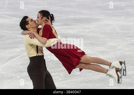 20 février 2018 : Cappellini Anna et Lanotte Luca de Â Italie en compétition en danse libre à la Gangneung Ice Arena, Gangneung, Corée du Sud. Ulrik Pedersen/CSM(image de crédit : &copy ; Ulrik Pedersen/CSM via ZUMA Wire) Banque D'Images