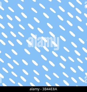 Motif en petits tirets. Fond de pluie simple. Goutte de pluie diagonale dessinée à la main. Abstrait Drops motif géométrique. Illustration vectorielle Illustration de Vecteur