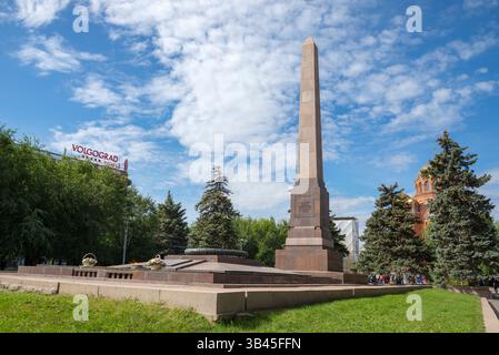 VOLGOGRAD, RUSSIE - 19 SEPTEMBRE 2021 : charnier des défenseurs de Tsaritsyne et des soldats tombés dans les batailles pour Stalingrad, Volgograd Banque D'Images