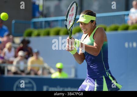 20 août 2015 - Mason, Ohio, États-Unis - Ana IVANOVIC de Serbie en action dans son match contre S.Stephens au Western & Southern Open à Mason Ohio le jeudi 20 août 2015 (image crédit : © Christopher Levy via ZUMA Wire) Banque D'Images