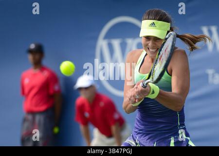 20 août 2015 - Mason, Ohio, États-Unis - Ana IVANOVIC de Serbie en action dans son match contre S.Stephens au Western & Southern Open à Mason Ohio le jeudi 20 août 2015 (image crédit : © Christopher Levy via ZUMA Wire) Banque D'Images