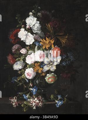 Jean Baptiste Monnoyer - nature morte avec fleurs - F61.14 - Institut des Arts de Detroit Banque D'Images
