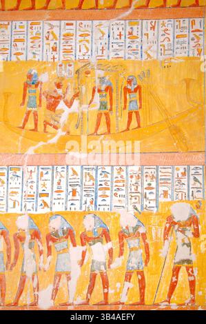 7 avril 2013 - Egypte - L'intérieur du tombeau royal KV2 de Ramsès IV, Vallée orientale des Rois, Louxor (Thèbes), Egypte, Afrique. (Crédit image : © Andrey Nekrasov/ZUMA Wire/ZUMAPRESS.com) Banque D'Images