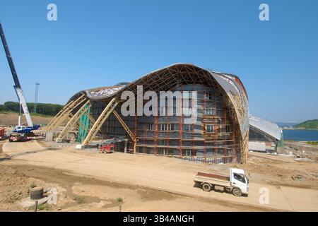 13 août 2012 - construction du plus grand océanarium de la CEI. Vladivostok, Île Russky, extrême-Orient, Primorsky Krai, Fédération de Russie (crédit image : © Andrey Nekrasov/ZUMA Wire/ZUMA Wire/ZUMAPRESS.com) Banque D'Images