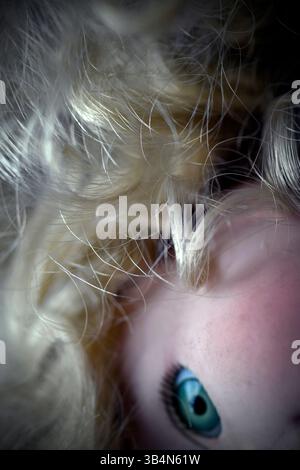 poupée enfant abandonnée, abandonnée, norfolk, angleterre Banque D'Images