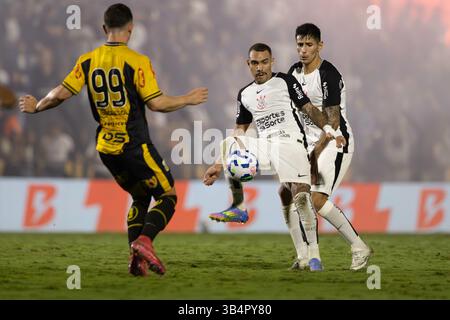 Novo Horizonte, Brésil. 30 avril 2025. SP - NOVO HORIZONTE - 04/30/2025 - BRÉSIL CUP 2025, NOVORIZONTINO x CORINTHIANS - MATHEUZINHO Corinthians joueur lors du match contre Novorizontino au stade Jorge Ismael de Biasi pour la Coupe du Brésil 2025. Photo : Joisel Amaral/AGIF crédit : AGIF/Alamy Live News Banque D'Images