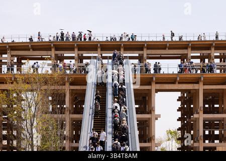 Le Grand Ring à Osaka Expo 2025 dessiné par Sou Fujimoto Banque D'Images