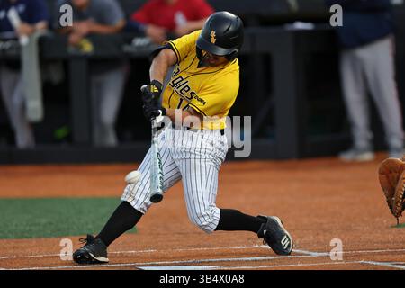 27 mai 2022 : Gabriel Montenegro (14 ans), outfielder du sud du Miss., à la batte lors d'un match de baseball universitaire, entre Southern Miss et FAU lors de la Conference USA Baseball Championships à Pete Taylor Park, Hattiesburg, Mississippi. Bobby McDuffie/CSM (image crédit : © Bobby McDuffie/CSM via ZUMA Press Wire) Banque D'Images