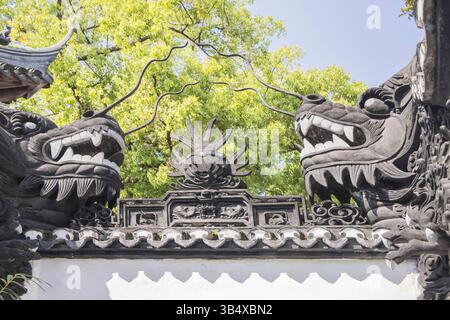 Les jardins yu yuan étaient un jardin privé pour la famille Pan de la dynastie ming à shanghai en chine Banque D'Images