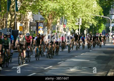 Francfort-sur-le-main, Allemagne. 01 mai 2025. Cyclistes. Banque D'Images