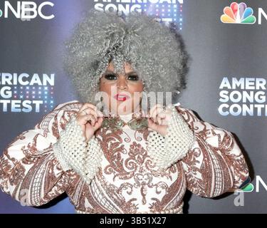 11 avril 2022, Los Angeles, CA, États-Unis : LOS ANGELES - 11 APR : mari au concours américain de la chanson semaine 4 tapis rouge à Universal Studios le 11 avril 2022 à Los Angeles, CA (crédit image : © Kathy Hutchins via ZUMA Press Wire) Banque D'Images