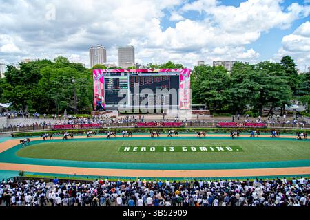 22 mai 2022, Fuchu, Tokyo, États-Unis : 22 mai, 2022 : une vue de l'anneau de défilé à l'hippodrome de Tokyo le 22,2022 mai à Fuchu, Tokyo, Japon. KAZ Ishida/Eclipse Sportswire/CSM (crédit image : © KAZ Ishida/Eclipse Sportswire/CA/CSM via ZUMA Press Wire) Banque D'Images