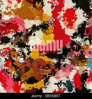 Motif sans couture d'éclaboussures de peinture aléatoire abstraite. Tissu texturé effet marbré épais et imprimé sur toute la surface. Pour moucheté Banque D'Images