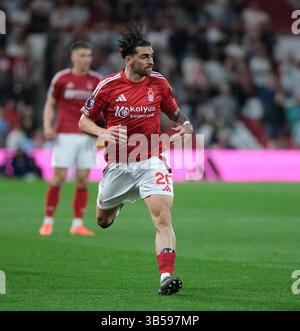 Nottingham, Royaume-Uni. 01 mai 2025. Nottingham, Angleterre - 01 mai : Jota Silva de Nottingham Forest lors du match de premier League 2024/25 entre Nottingham Forest FC et Brentford FC au City Ground le 1er mai 2025 à Nottingham, Angleterre. (Paul Bonser/SPP) crédit : photo de presse SPP Sport. /Alamy Live News Banque D'Images