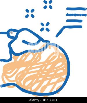 illustration de l'icône du patient endormi sous anesthésie Illustration de Vecteur