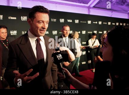 12 septembre 2022, Toronto, ON, Canada : Hugh Jackman assiste à la première de ''The son'' lors du Festival international du film de Toronto 2022 au Roy Thomson Hall le 12 septembre 2022 à Toronto, Ontario. (Crédit image : © imageSPACE via ZUMA Press Wire) Banque D'Images