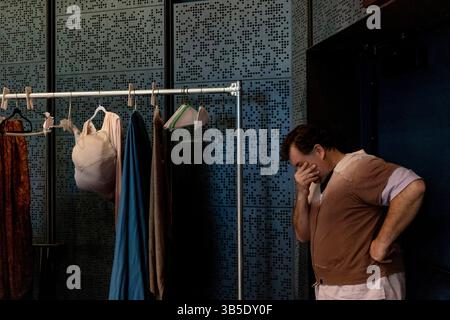 26 avril 2022, San Antonio, Texas, États-Unis d'Amérique : James Westman pendant la répétition pour ''Rigolettoâ€ au Tobin Center for the Performing Arts à San Antonio, Texas, le 26 avril 2022. ''Rigolettoâ€ sera la première production à grande échelle d'Opera San Antonioâ€™ depuis le début de la pandémie. (Crédit image : © Josie Norris/San Antonio Express-News via ZUMA Press Wire) Banque D'Images