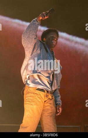 22 avril 2022, Indio, Californie, États-Unis : DANIEL CAESAR au Coachella Valley Music and Arts Festival à Indio, Californie (crédit image : © Daniel DeSlover/ZUMA Press Wire) Banque D'Images