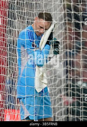 Nottingham, Royaume-Uni. 1er mai 2025. Matz sels de Nottingham Forest lors du match de premier League de Nottingham Forest vs Brentford au City Ground, Nottingham. Le crédit photo devrait se lire : Andrew Yates/Sportimage crédit : Sportimage Ltd/Alamy Live News Banque D'Images