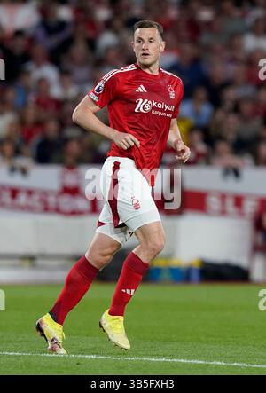 Nottingham, Royaume-Uni. 1er mai 2025. Chris Wood de Nottingham Forest lors du match de première League de Nottingham Forest vs Brentford au City Ground, Nottingham. Le crédit photo devrait se lire : Andrew Yates/Sportimage crédit : Sportimage Ltd/Alamy Live News Banque D'Images