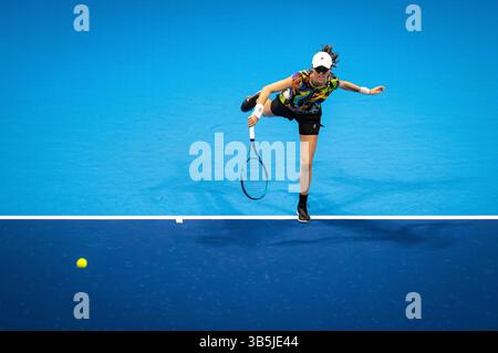 20 septembre 2022, TOKIO, JAPON : Fernanda Contreras Gomez du Mexique en action lors de la première manche du tournoi de tennis 2022 Toray Pan Pacific Open WTA 500 (crédit image : © Rob Prange/AFP7 via ZUMA Press Wire) Banque D'Images