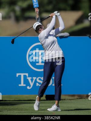23 septembre 2022, Rogers, Arkansas, États-Unis : ALLY EWING joue lors de la première manche du Walmart Northwest Arkansas Championship au Pinnacle Country Club. (Crédit image : © Brent Soule/ZUMA Press Wire) Banque D'Images