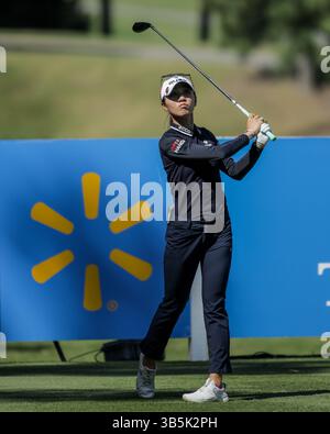 23 septembre 2022, Rogers, Arkansas, États-Unis : LYDIA Ko regarde sa conduite lors de la première manche du Walmart Northwest Arkansas Championship au Pinnacle Country Club. (Crédit image : © Brent Soule/ZUMA Press Wire) Banque D'Images