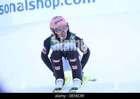 Stefan Kraft (Autriche / AUT) lors de la qualification pour le saut à ski du nouvel an du 73ème tournoi des quatre collines à Garmisch-Partenkirchen, Garmisch Banque D'Images