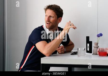 8 mai 2022, Miami, Floride, USA : 8 mai 2022 : Romain Grosjean lors du Grand Prix de formule 1 de Miami à Miami FL. Brook Ward/AMG (crédit image : © AMG/AMG via ZUMA Press Wire) Banque D'Images