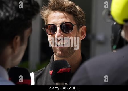 8 mai 2022, Miami, Floride, USA : 8 mai 2022 : Romain Grosjean lors du Grand Prix de formule 1 de Miami à Miami FL. Brook Ward/AMG (crédit image : © AMG/AMG via ZUMA Press Wire) Banque D'Images