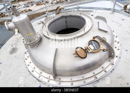 Installation de réservoir d'équipement de technologie pharmaceutique pour la préparation, le nettoyage et le traitement de l'eau Banque D'Images