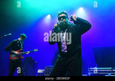 LONDRES, ANGLETERRE - MARS 27 : Clams Baker Jr. de « Warmduscher » se produisant à Eventim Apollo le 27 mars 2024 à Londres, Angleterre. CAP/Mar ©Mar/Capital Pictures Banque D'Images