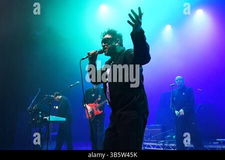 LONDRES, ANGLETERRE - MARS 27 : Clams Baker Jr. de « Warmduscher » se produisant à Eventim Apollo le 27 mars 2024 à Londres, Angleterre. CAP/Mar ©Mar/Capital Pictures Banque D'Images