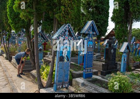 « Le cimetière heureux » Banque D'Images