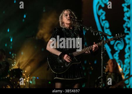 22 avril 2022, Indio, Californie, États-Unis : PHOEBE BRIDGERS au Coachella Valley Music and Arts Festival à Indio, Californie (crédit image : © Daniel DeSlover/ZUMA Press Wire) Banque D'Images