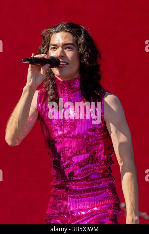 23 avril 2022, Indio, Californie, États-Unis : CONAN GRAY au Coachella Valley Music and Arts Festival à Indio, Californie (crédit image : © Daniel DeSlover/ZUMA Press Wire) Banque D'Images