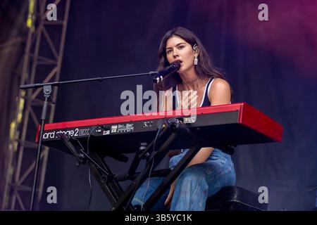 30 juillet 2022, Chicago, Illinois, États-Unis : GRACIE ABRAMS pendant le Lollapalooza Music Festival au Grant Park à Chicago, Illinois (crédit image : © Daniel DeSlover/ZUMA Press Wire) Banque D'Images