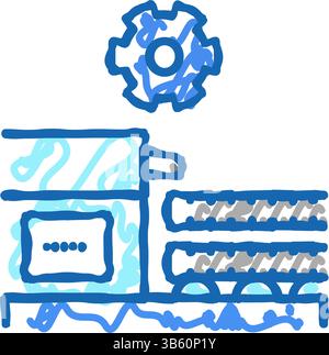 illustration de l'icône de barre d'armature de production Illustration de Vecteur