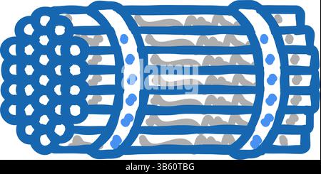 illustration de l'icône de barre d'armature d'emballage Illustration de Vecteur