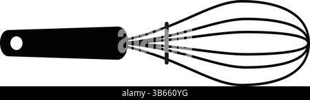 Icône fouet Silhouette isolé sur fond blanc Illustration de Vecteur
