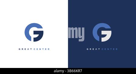 Design de logo GC moderne et simple Illustration de Vecteur