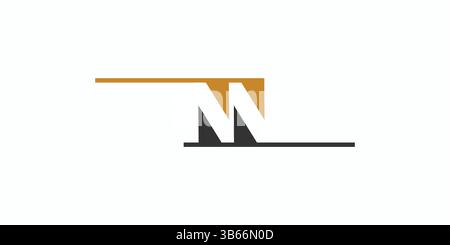 Design moderne et robuste avec logo lettre M Illustration de Vecteur