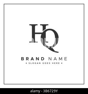 Modèle vectoriel pour lettre initiale logo HQ - élégant logo monogramme pour Alphabet H et Q. Illustration de Vecteur