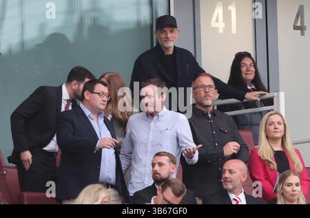 Londres, Royaume-Uni. 3 mai 2025. L'entraîneur de l'Angleterre Thomas Tuchel participe au match de premier League Arsenal vs AFC Bournemouth à l'Emirates Stadium de Londres. Le crédit photo devrait se lire comme suit : David Klein/Sportimage crédit : Sportimage Ltd/Alamy Live News Banque D'Images