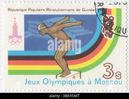 Ete 1980: Moscou - 5 timbres oblitérés COMORES X-12 XXII° Jeux