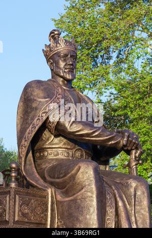 Monument à Amir Timur, également connu sous le nom de Tamerlane (1320s-1405) à Samarcande, Ouzbékistan Banque D'Images